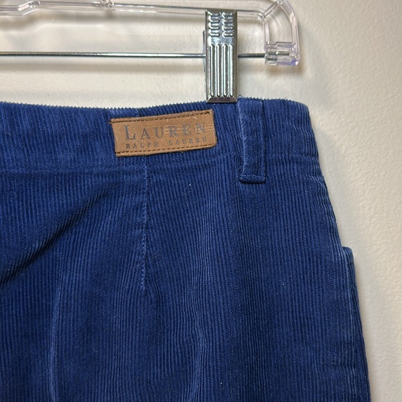 Lauren Ralph Lauren Women’s Blue Cotton Corduroy Tapered Pant Sz 12 - Picture 5 of 5
